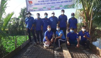 Tuổi trẻ Trà Cú ra quân Ngày cao điểm tình nguyện chung tay xây dựng nông thôn mới năm 2022