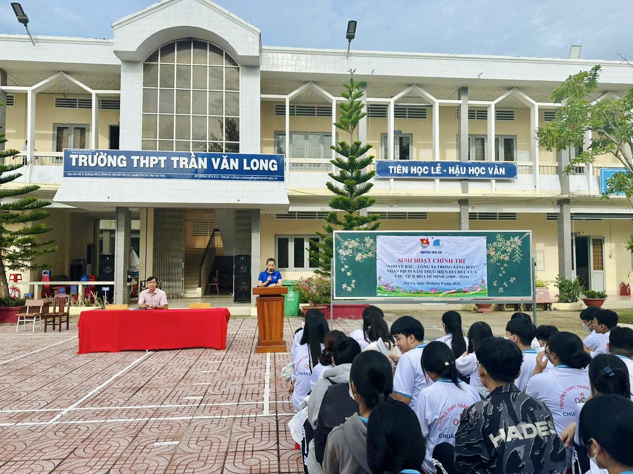 TRÀ CÚ: TỔ CHỨC SINH HOẠT CHÍNH TRỊ “NHỚ VỀ BÁC – LÒNG TA TRONG SÁNG HƠN” KỶ NIỆM 55 NĂM THỰC HIỆN DI CHÚC CỦA CHỦ TỊCH HỒ CHÍ MINH