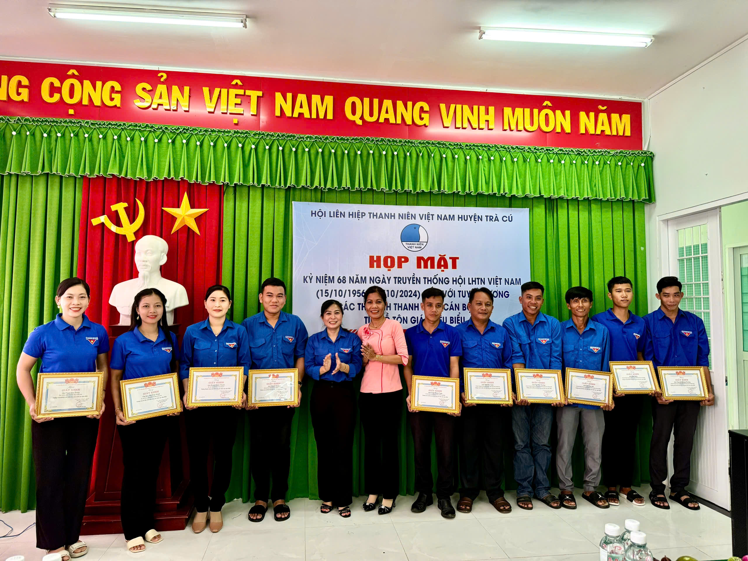 TRÀ CÚ: TỔ CHỨC HỌP MẶT KỶ NIỆM 68 NĂM NGÀY TRUYỀN THỐNG HỘI LHTN VIỆT NAM (15/10/1956 – 15/10/2024) GẮN VỚI TUYÊN DƯƠNG CÁC THỦ LĨNH THANH NIÊN, CÁN BỘ HỘI, TÍN ĐỒ TÔN GIÁO TIÊU BIỂU NĂM 2024